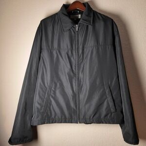 VINTAGE GUESS Mens Black Full Zip Jacket‎ Lightweight Casual Outerwear XL
